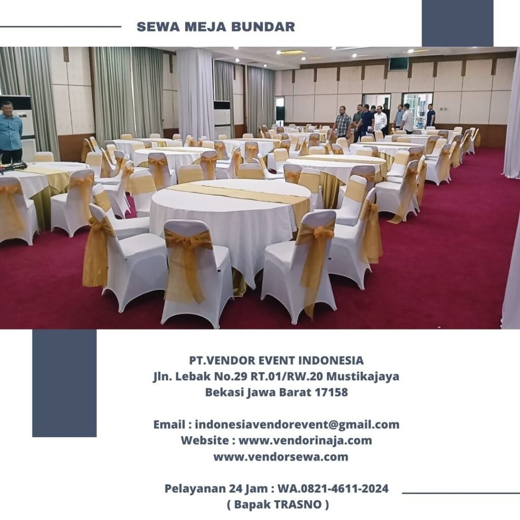 Rental Meja Bundar Pulo Kebayoran Baru Jakarta Selatan