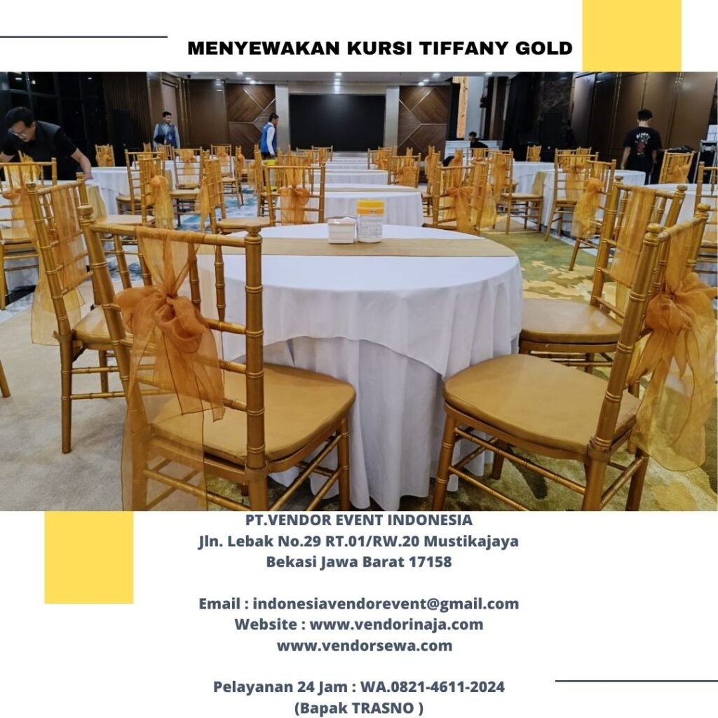 Sewa Kursi Tiffany Di Sukasari Bogor Timur Harga Ekonomis