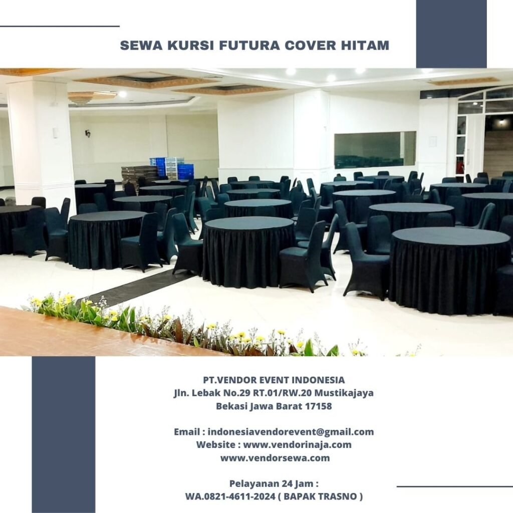 Sewa Kursi Stainless Type Futura Cover Hitam Ice BSD