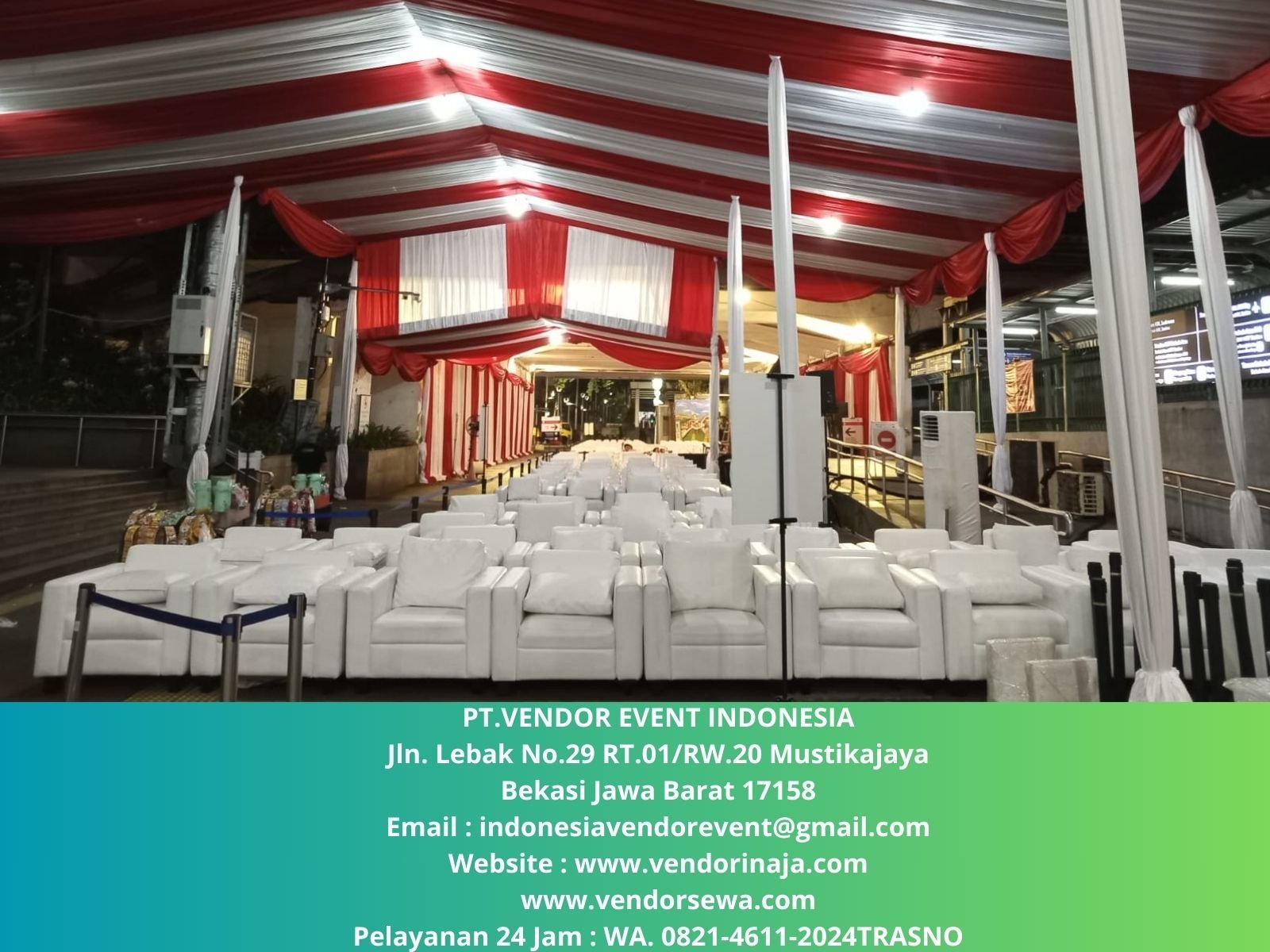 Sewa Sofa Tenda Dan Tiang Antrian Jakarta