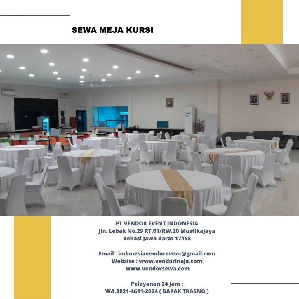 Sewa Meja Kursi Set Event Cipayung Jaktim