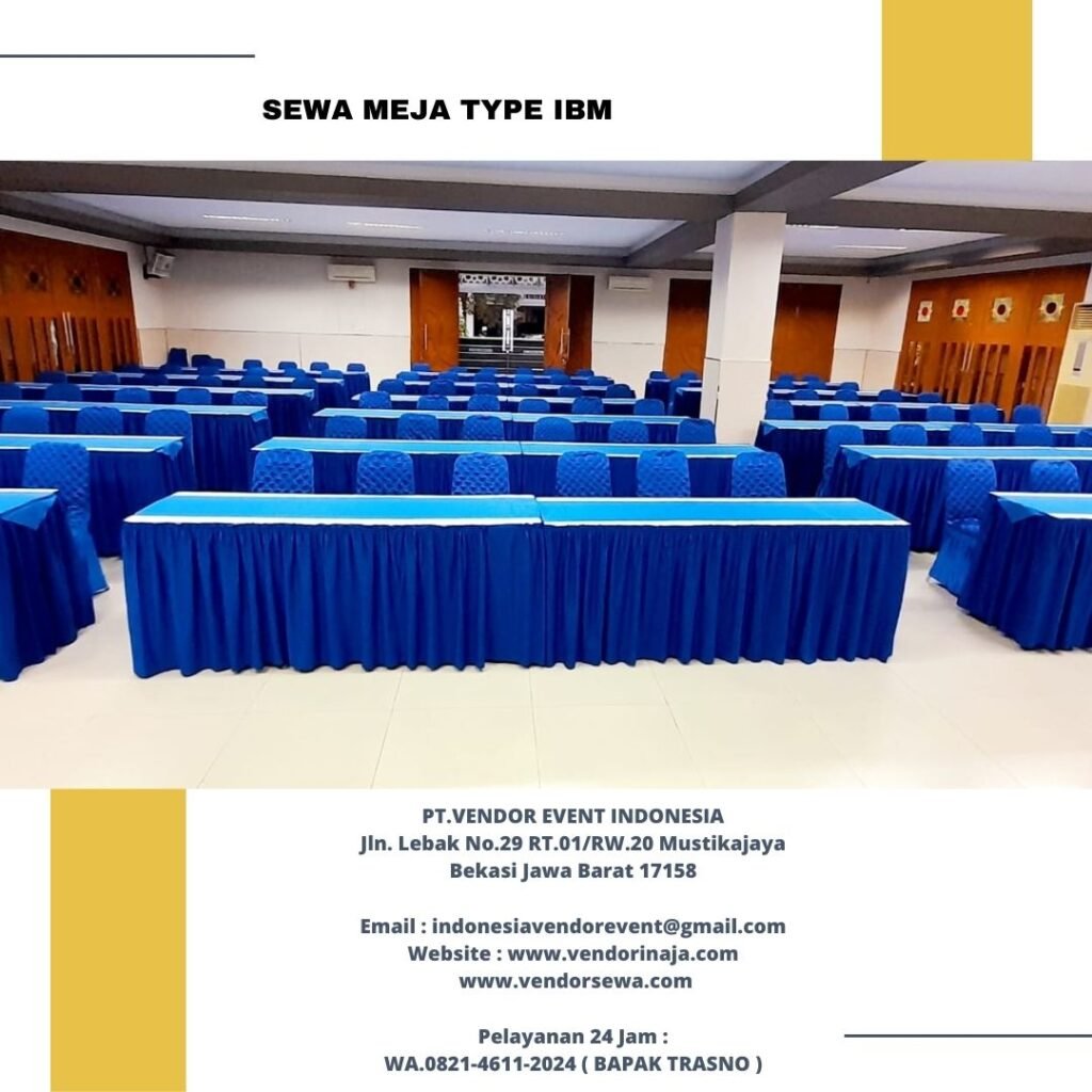 Sewa Meja Panjang Type Ibm Cover Jakarta