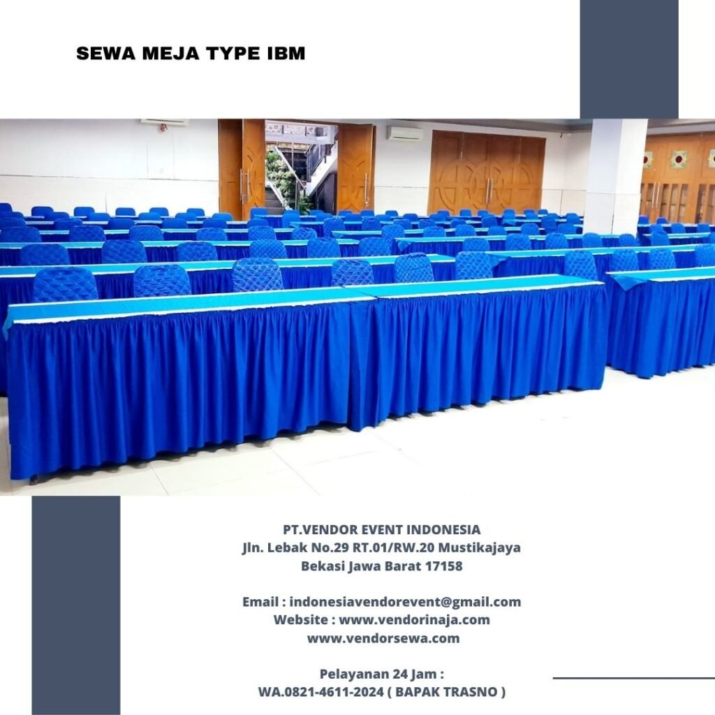 Sewa Meja Panjang Type Ibm Cover Jakarta