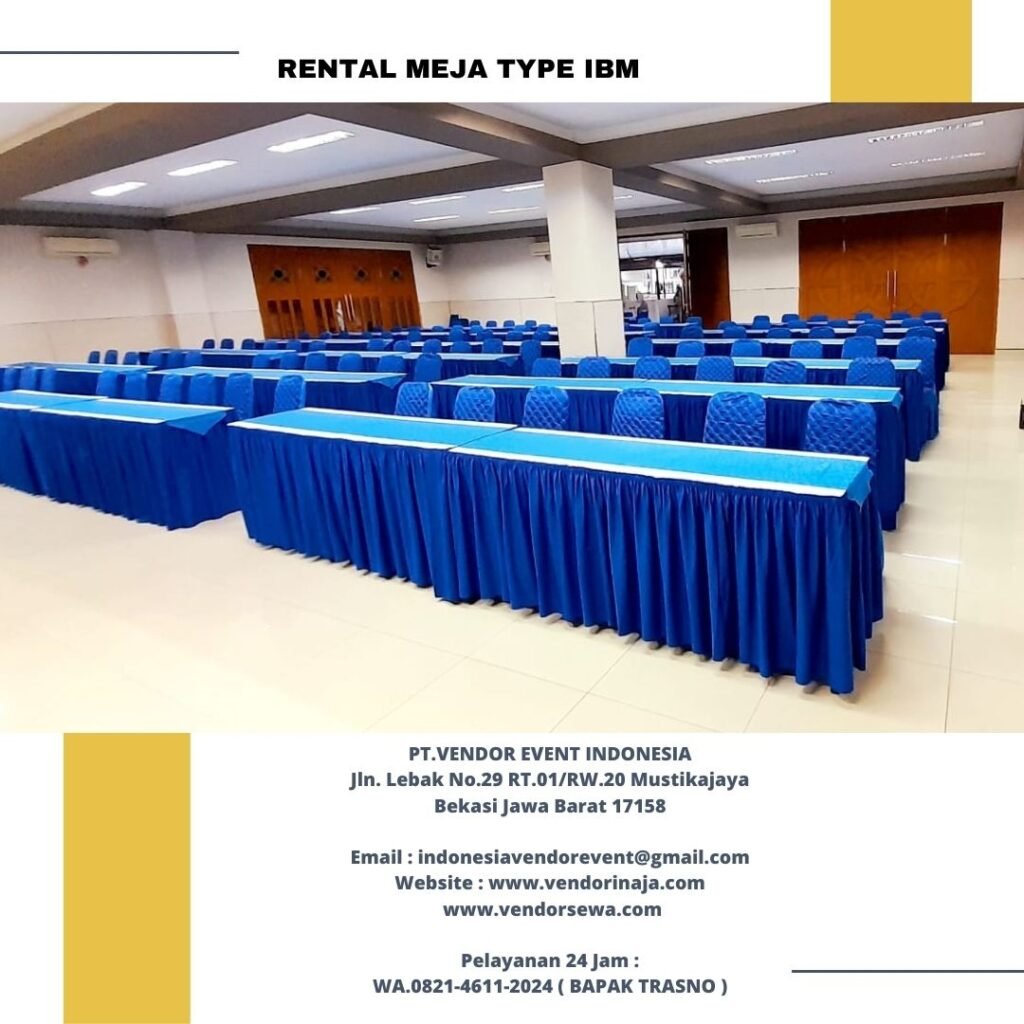 Sewa Meja Panjang Type Ibm Cover Jakarta