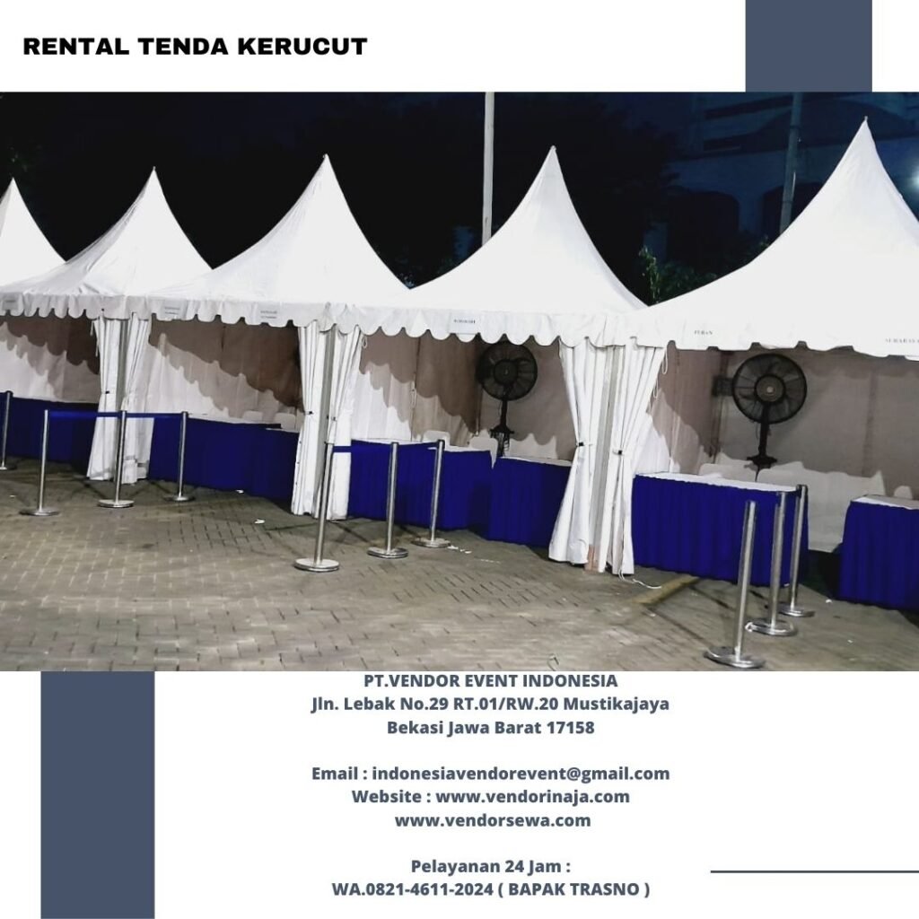 Sewa Sarnafil Type Tenda Atap Kerucut Ukuran 5x5meter Jakarta