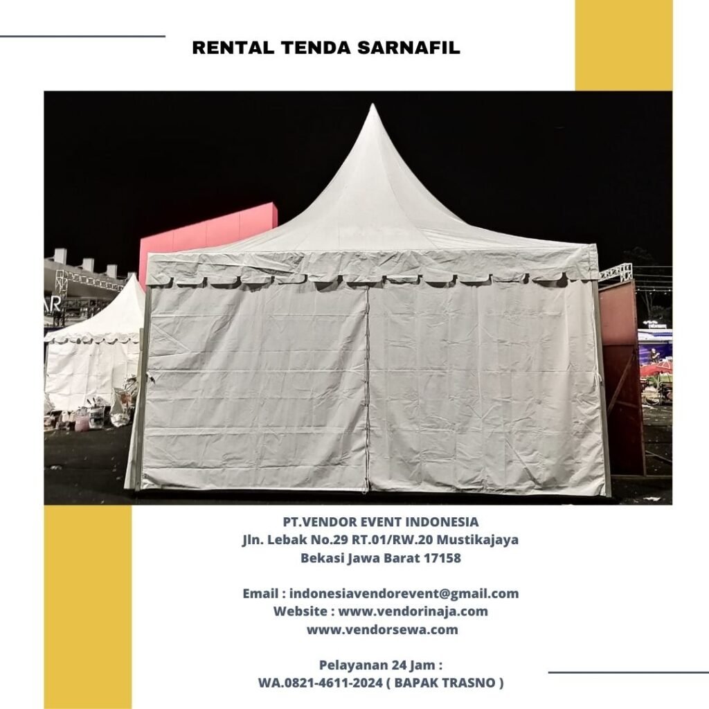 Sewa Sarnafil Type Tenda Atap Kerucut Ukuran 5x5meter Jakarta