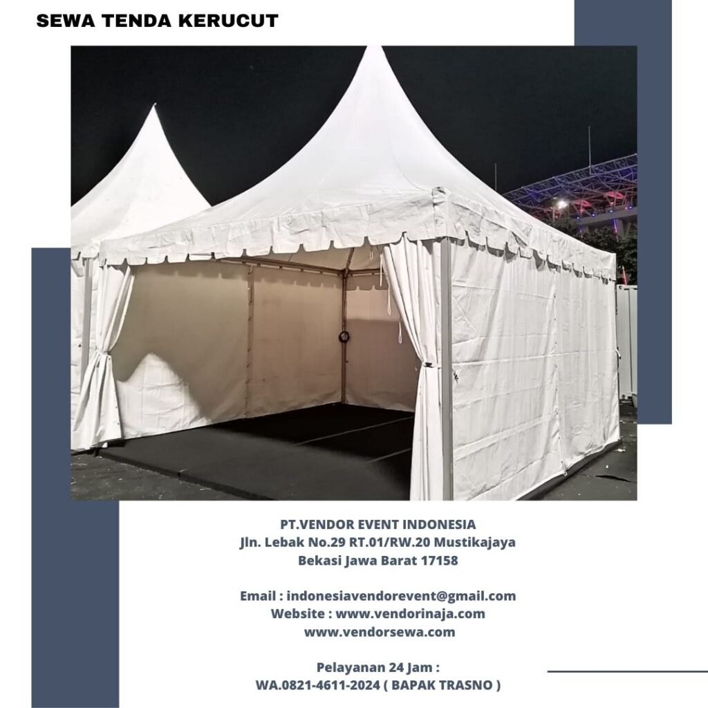 Sewa Sarnafil Type Tenda Atap Kerucut Ukuran 5x5meter Jakarta