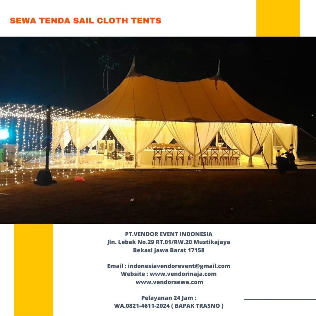 Jasa Sewa Tenda Sail Cloth Tents Bogor