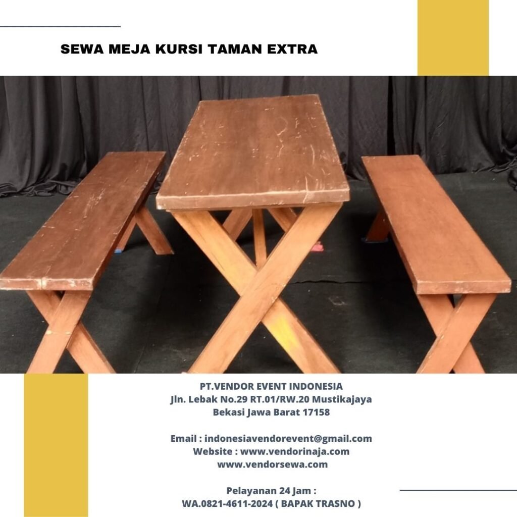 Sewa Meja Kursi Taman Extra Event KAI Manggarai Jakarta