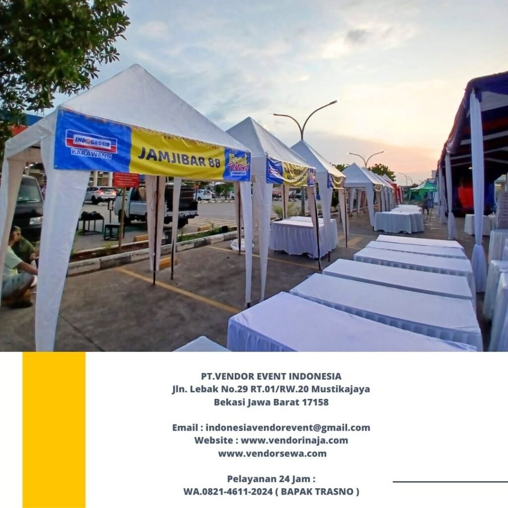 Pusat Sewa Tenda Bazar Putih Ukuran 2x2 Terdekat Area Karawang