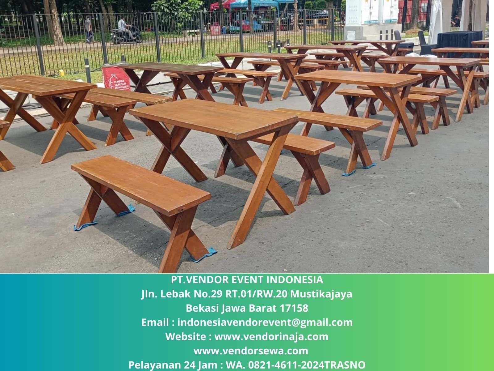 Tempat Sewa Meja Kursi Extra Kayu Area Bekasi