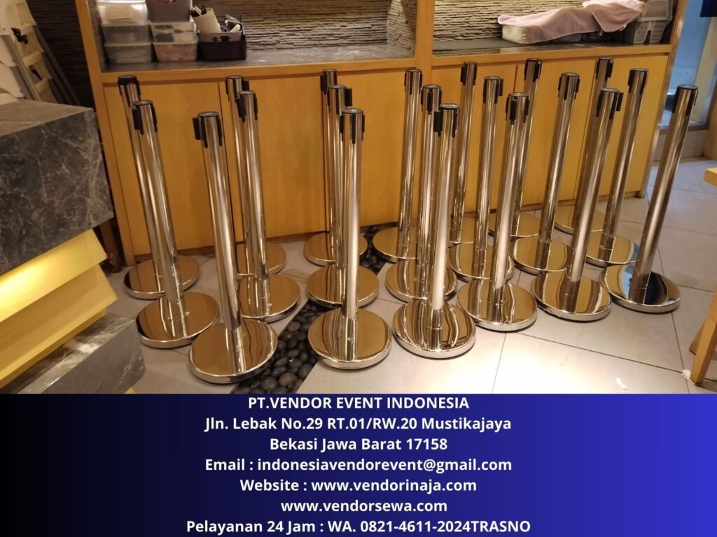 Sewa Tiang Stainless Pembatas Antrian Promo Akhir Tahun Area Jakarta