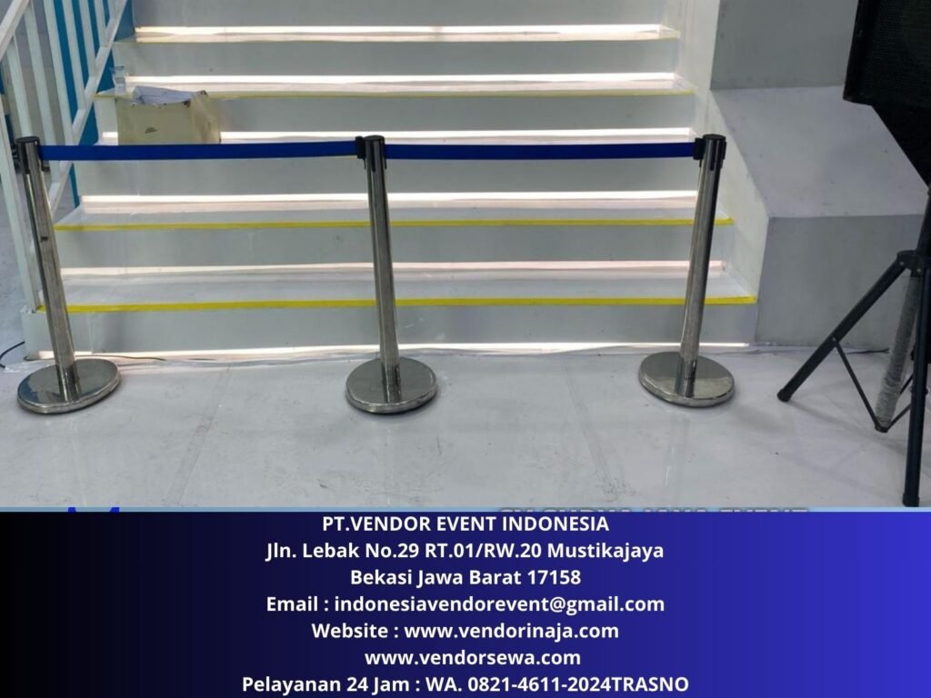 Sewa Tiang Stainless Pembatas Antrian Promo Akhir Tahun Area Jakarta