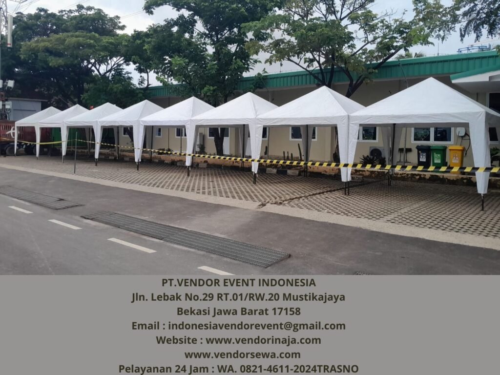 Menyewakan Tenda Bazar Ukuran 3x3 Putih Area Pusat Jakarta