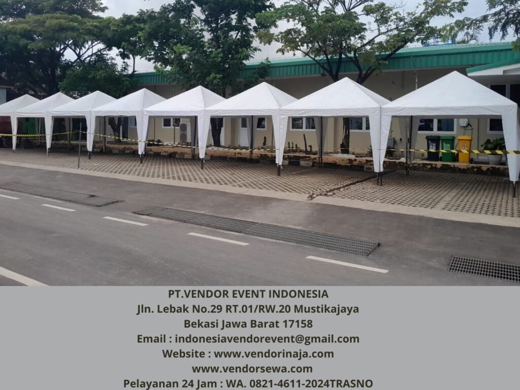 Menyewakan Tenda Bazar Ukuran 3x3 Putih Area Pusat Jakarta