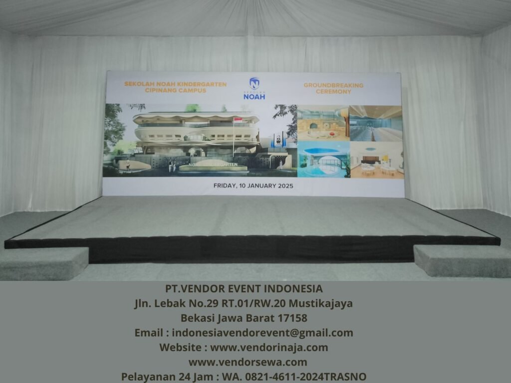 Sewa Panggung Dan Backdrop Siap Setting Area Bekasi