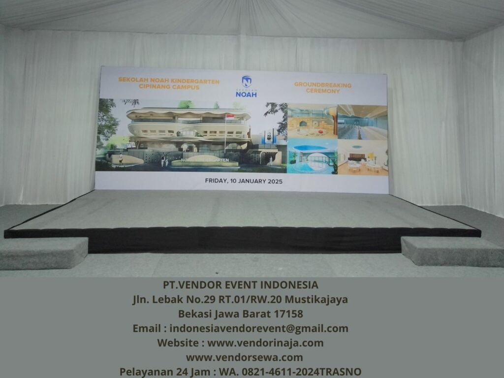 Sewa Panggung Dan Backdrop Siap Setting Area Bekasi