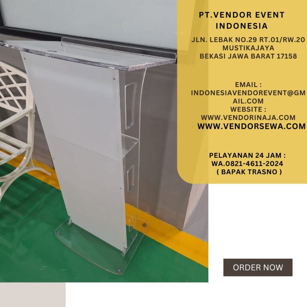 Pusat Sewa Podium Kotak Acrylic Bening Di Jakarta