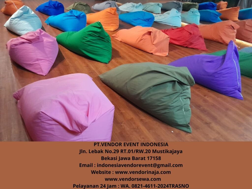 Sewa Bantal Beanbag Kerucut atau Lancip di Jakarta