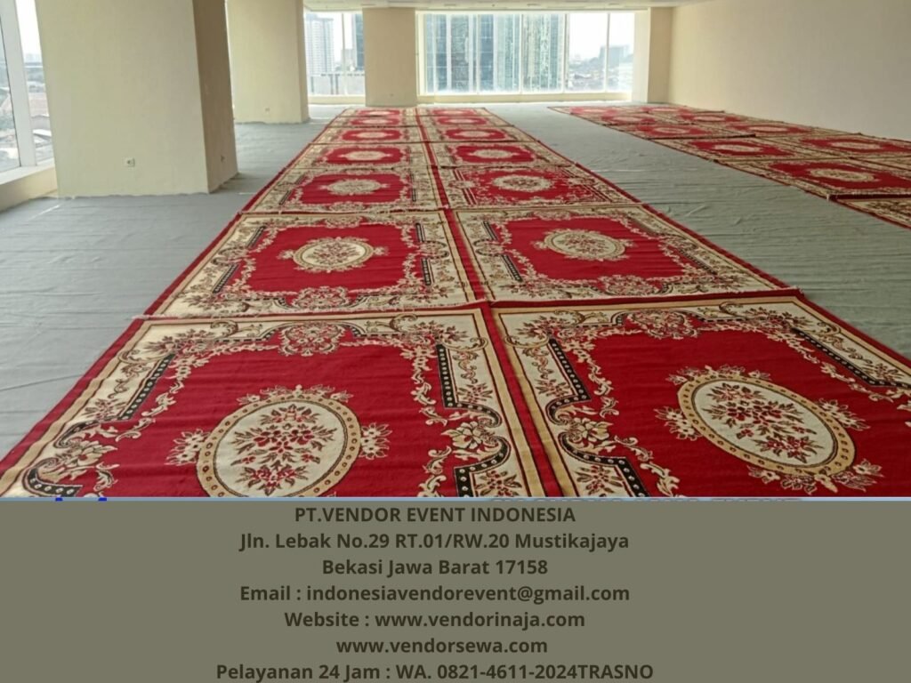 Pusat Sewa Karpet Permadani Merah Dan hijau di Jakarta,Bogor Depok