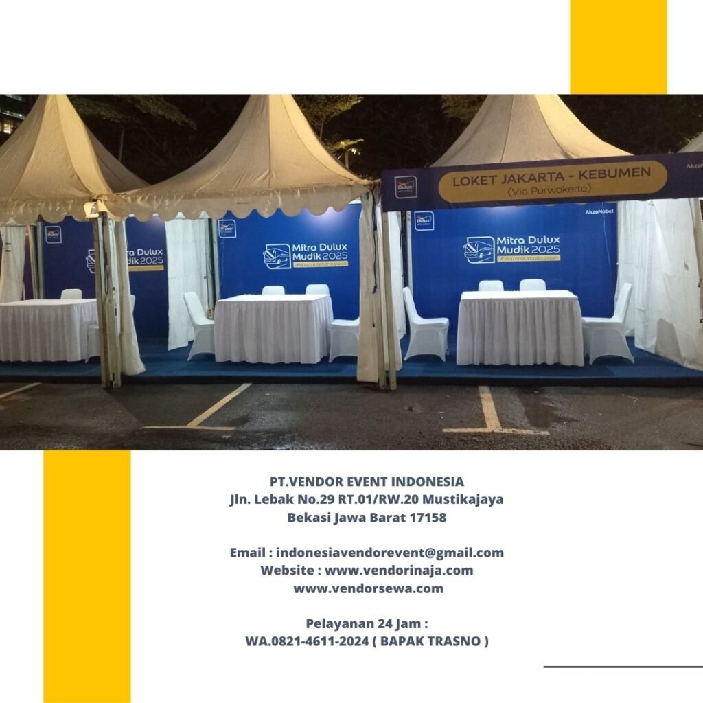 Sewa Meja Kotak Putih, Kursi Susun Event Event Cibis Park jakarta