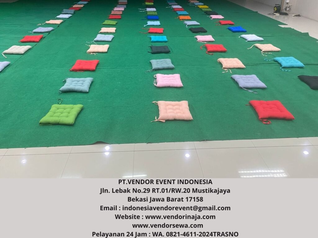 Sewa Bantal Duduk Lesehan Warna-warni Dan Empuk di Jakarta