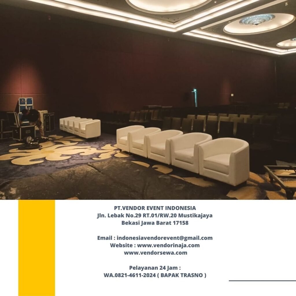 Rental Sofa Type Oval Warna Hitam Dan Putih Di Jakarta