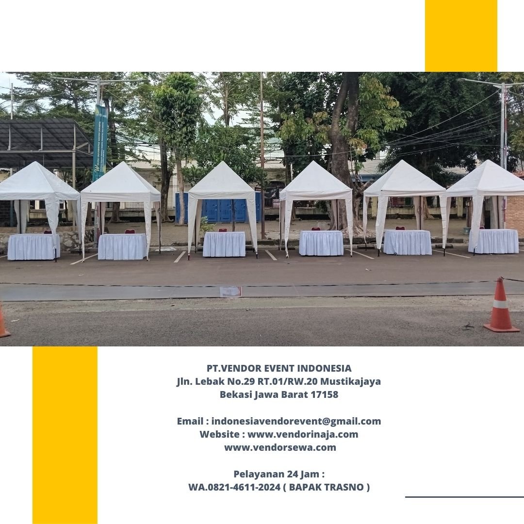 Rental Tenda Bazar Atau Cafe 2x2m Jakarta