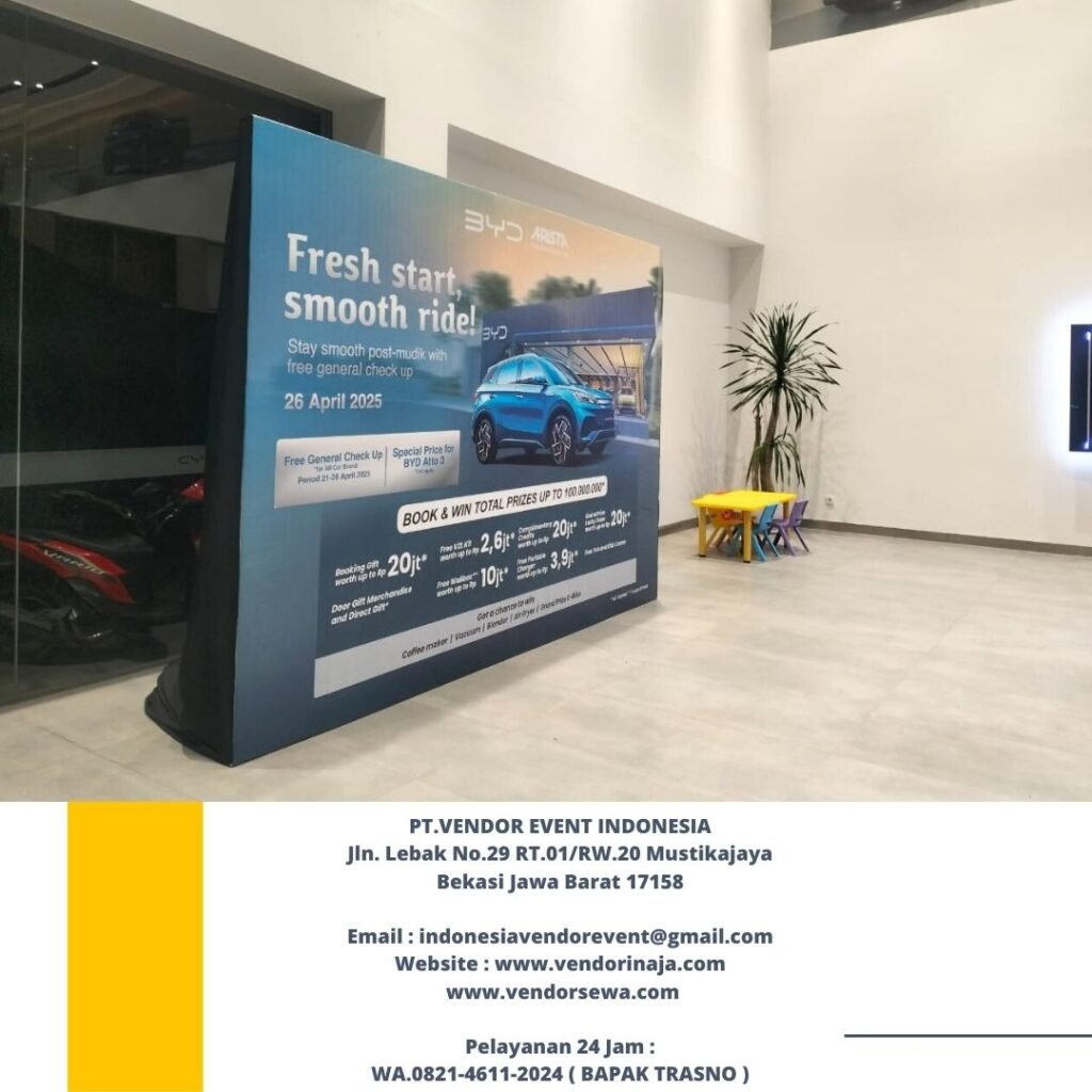 Sewa Backdrop Kotak Indoor Event BYD Depok