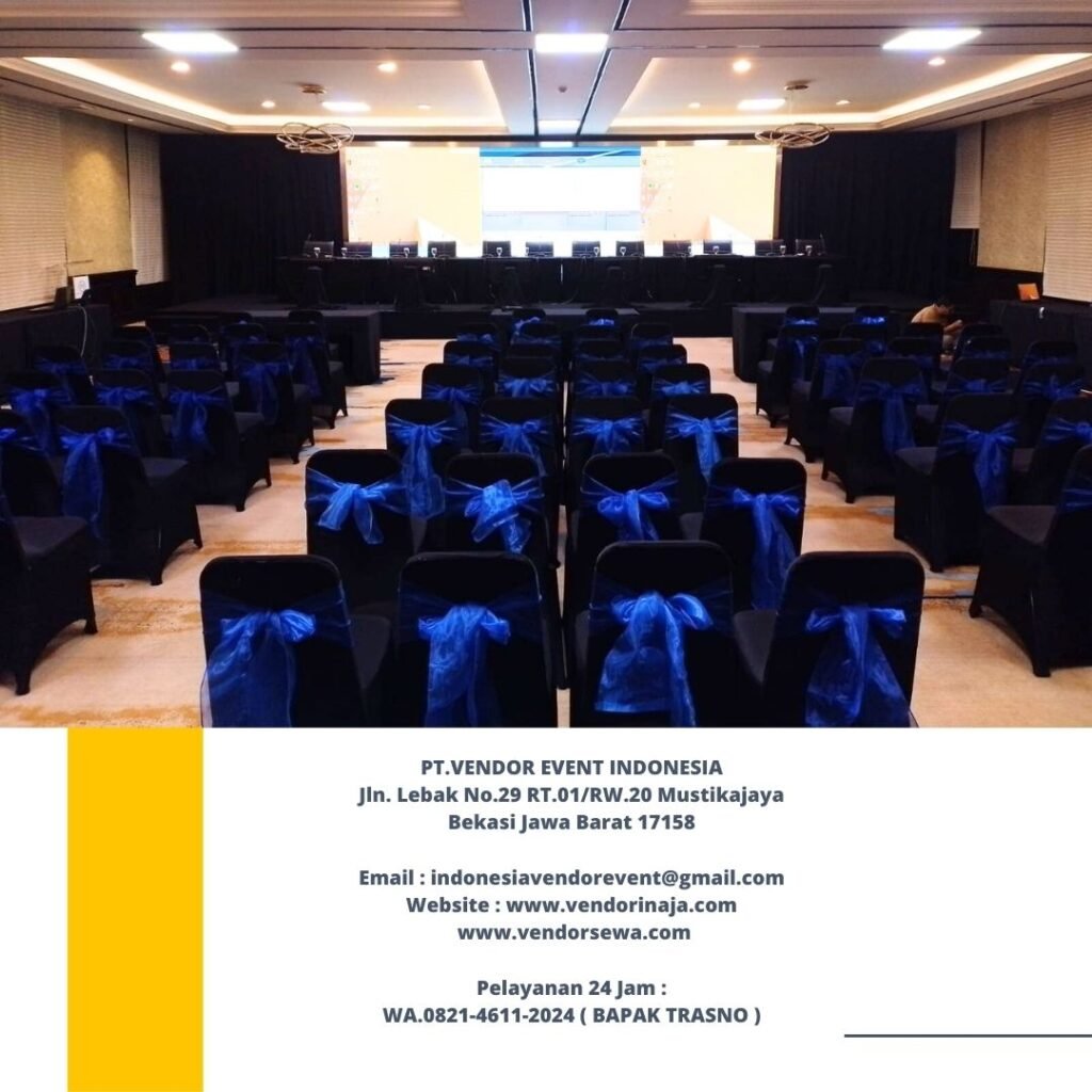 Sewa Kursi Dan Meja Ibm Cover Hitam Event Studio Bali United Jakarta