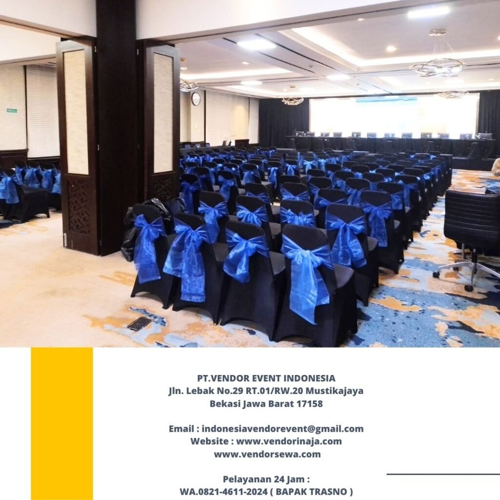 Sewa Kursi Dan Meja Ibm Cover Hitam Event Studio Bali United Jakarta