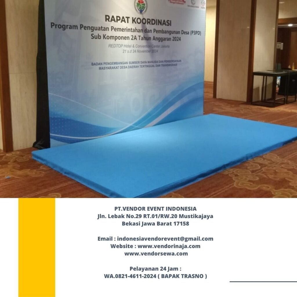 Rental Panggung Flooring Dan Backdrop Kotak Multiplek di Jakarta