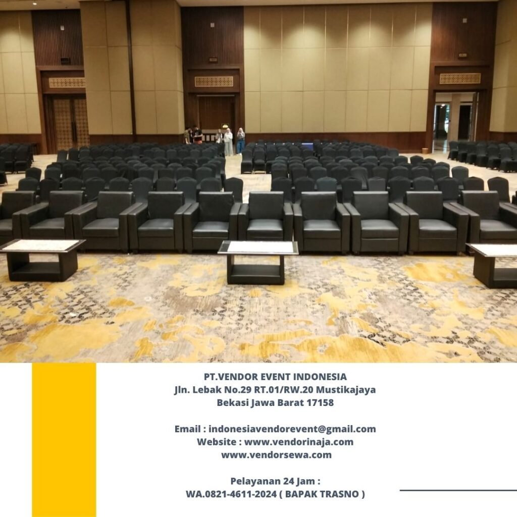 Rental Sofa Putih Dan Hitam type Oval dan Kotak di Jakarta