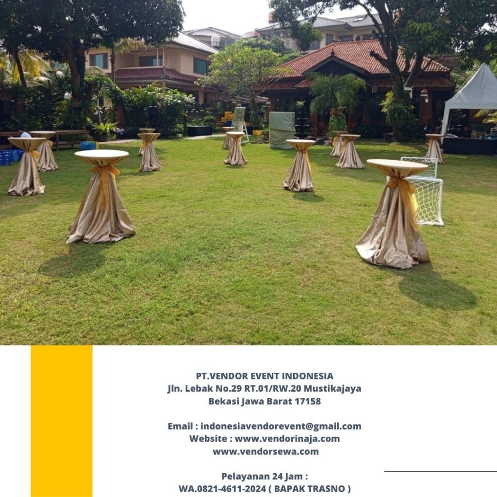 Sewa Meja Bar Cover Tebar Berpita di Jakpus