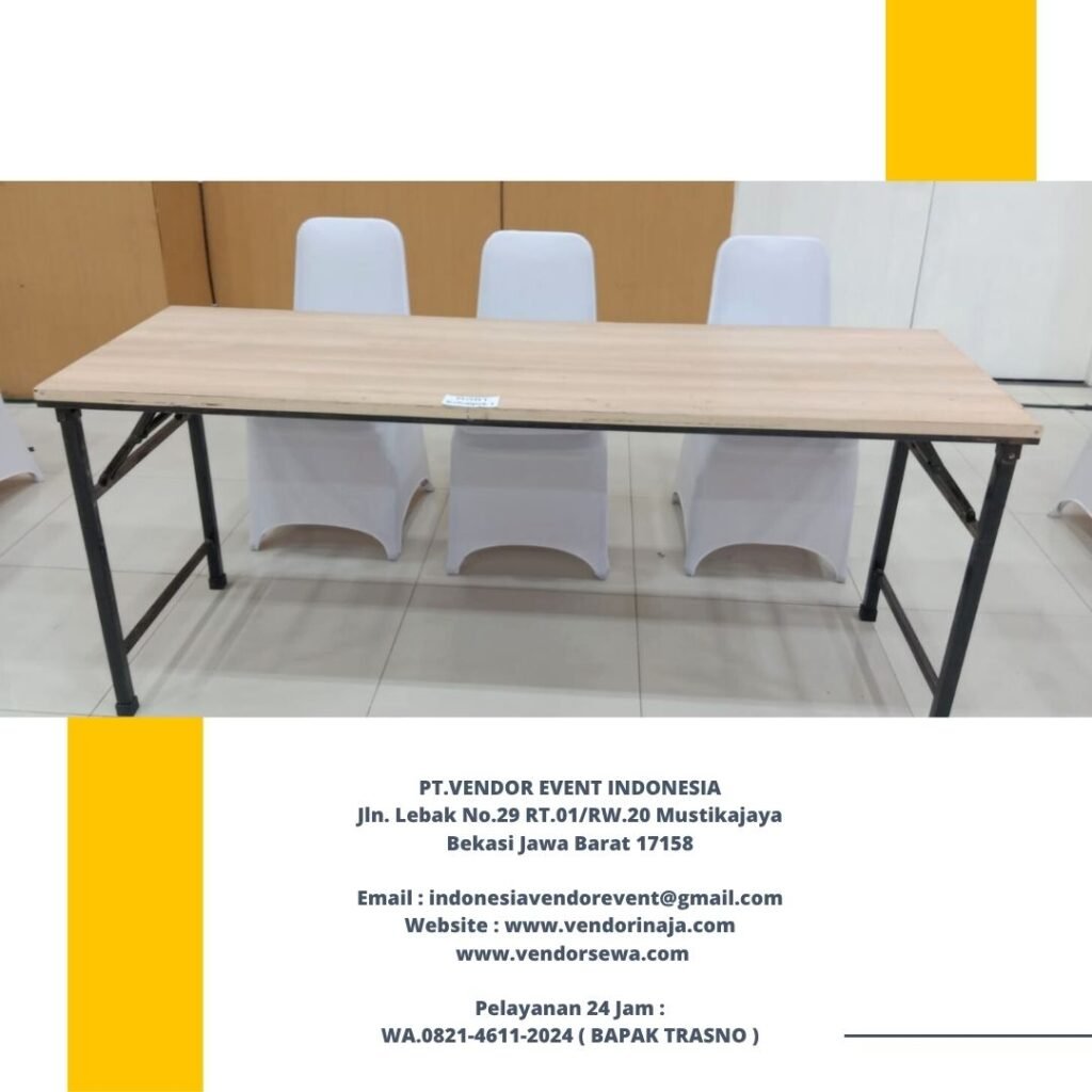 Sewa Meja Ibm HPL 180x60cm Jakarta
