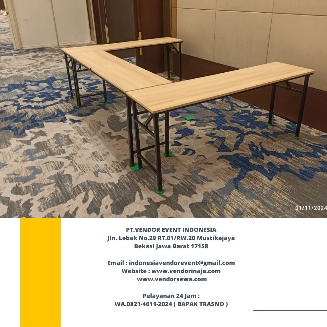 Sewa Meja Ibm HPL 180x60cm Jakarta