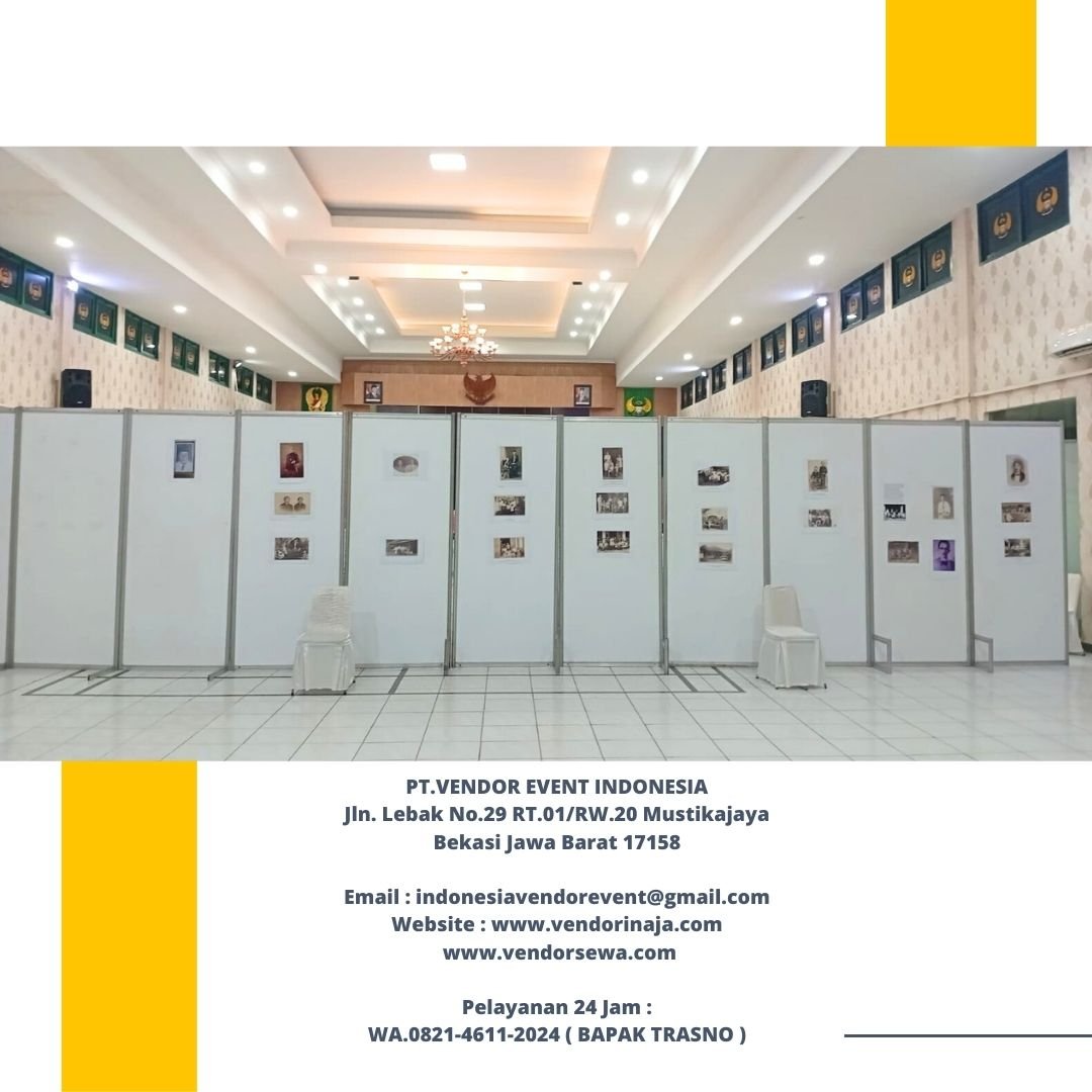 Sewa Partisi Putih Pameran di Jakarta
