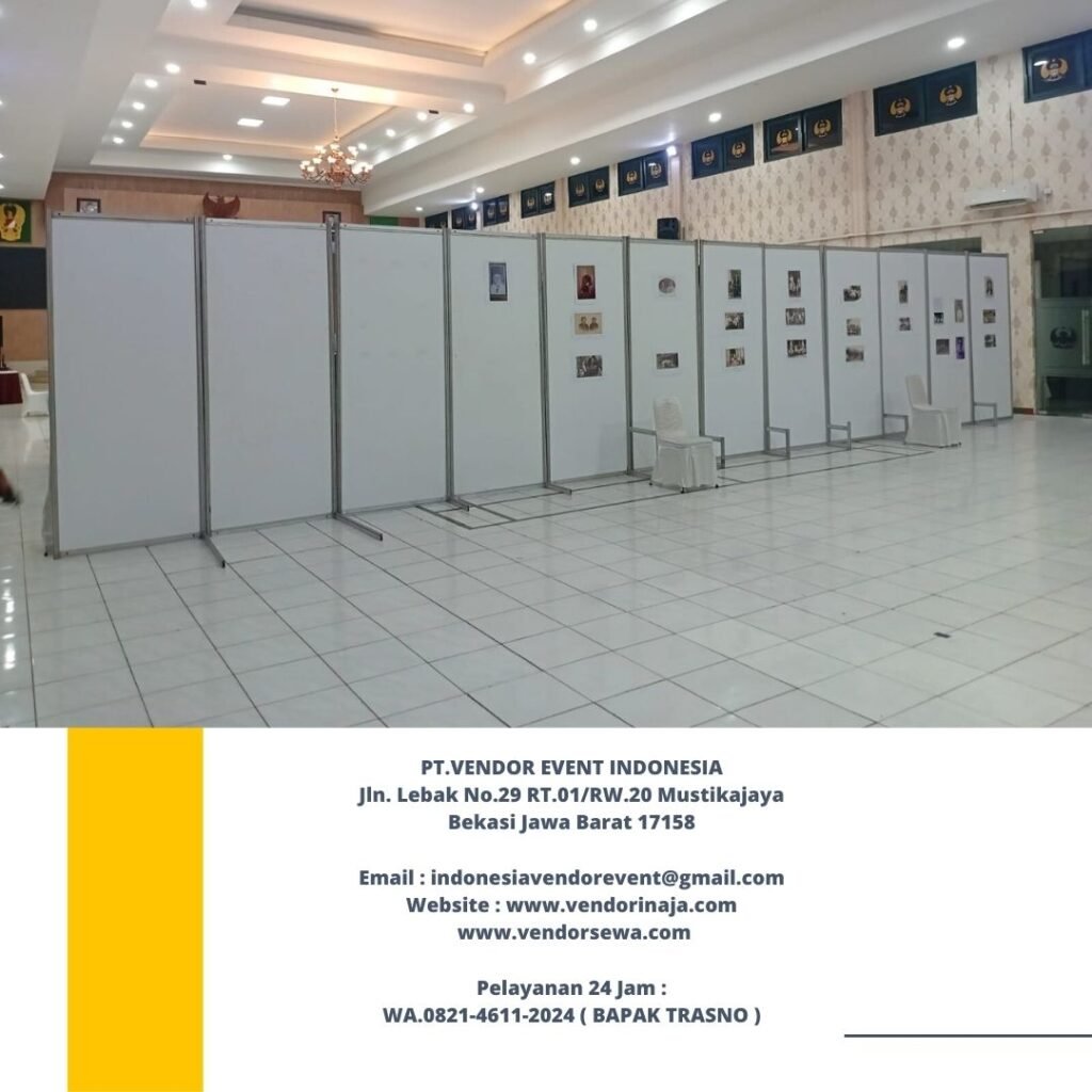 Sewa Partisi Putih Pameran di Jakarta