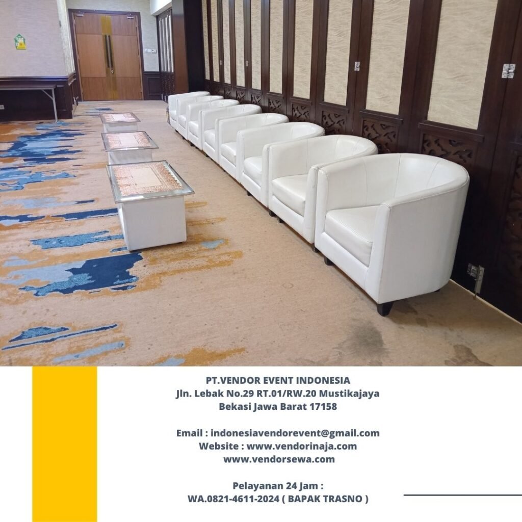 Sewa Sofa Oval Putih Bersih Dan Nyaman Area Jakarta Bekasi