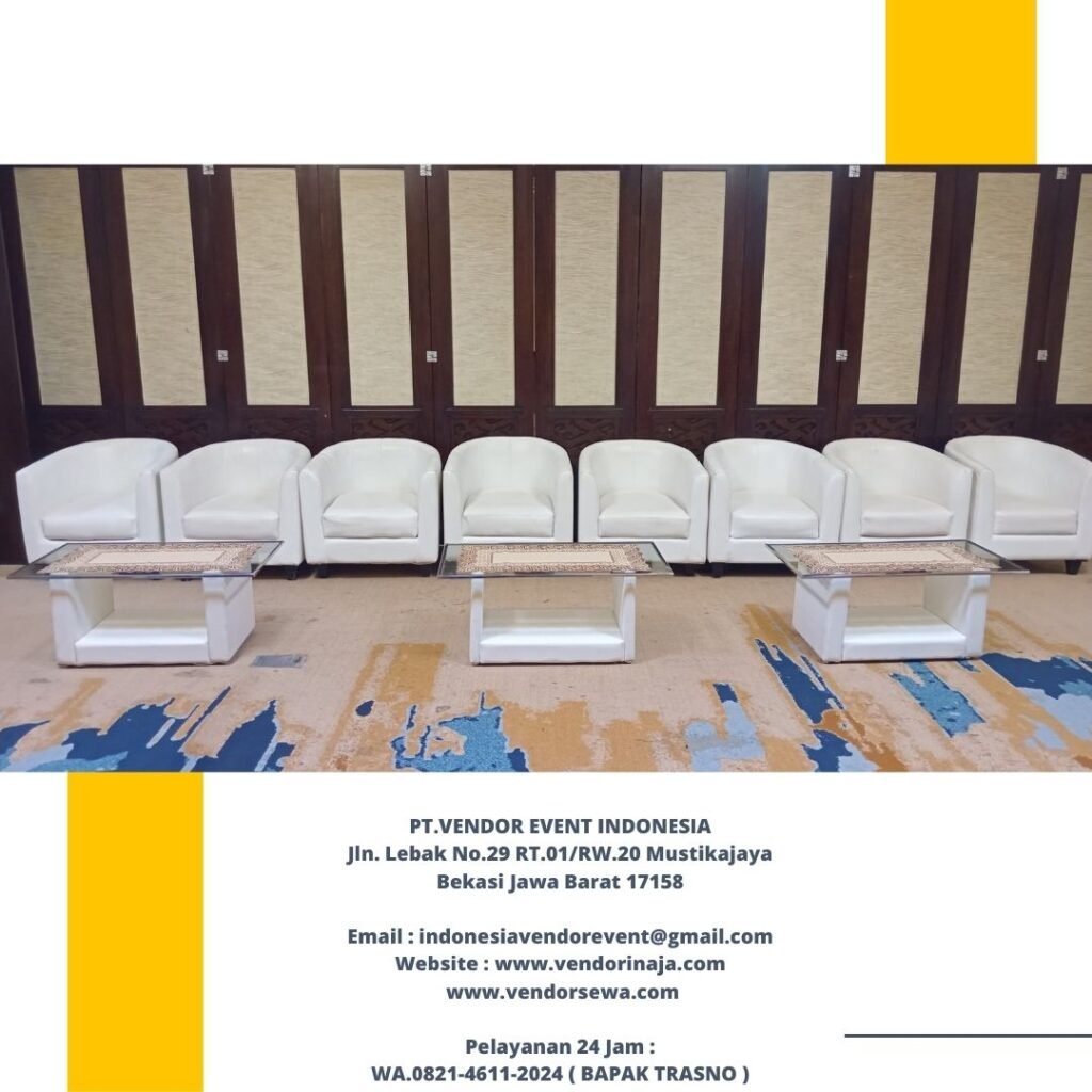Sewa Sofa Oval Putih Bersih Dan Nyaman Area Jakarta Bekasi