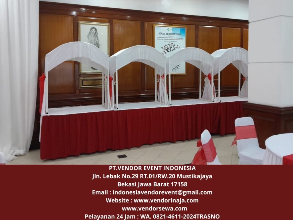 Sewa Meja Gubukan Prasmanan Full Cover di Jakarta