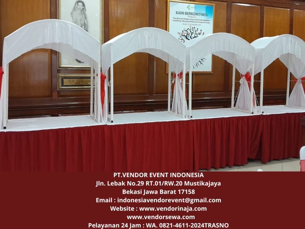Sewa Meja Gubukan Prasmanan Full Cover di Jakarta
