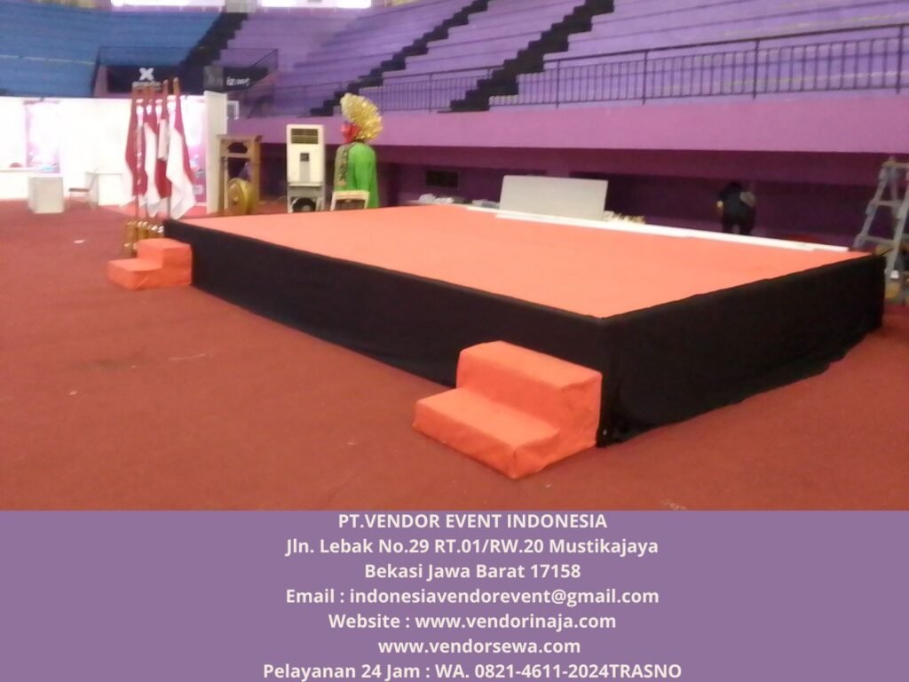 Sewa Panggung Tinggi 1 meter Gelanggan Olah Raga Ciracas
