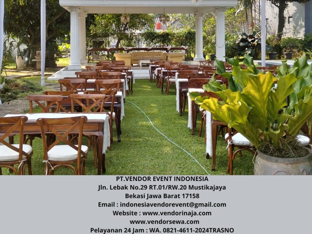 Pusat Sewa Cross Back Chairs VIP Jakarta