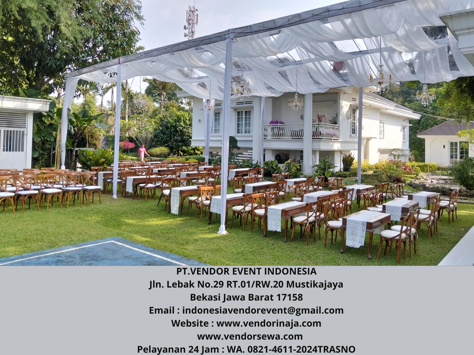 Pusat Sewa Cross Back Chairs VIP Jakarta
