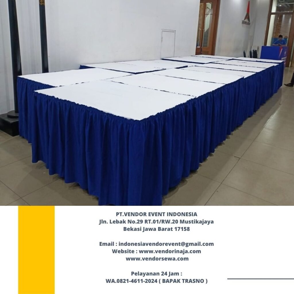 Pusat Sewa Meja Kotak Lengkap Cover Di Jakarta