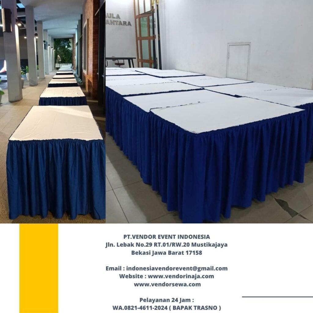Pusat Sewa Meja Kotak Lengkap Cover Di Jakarta