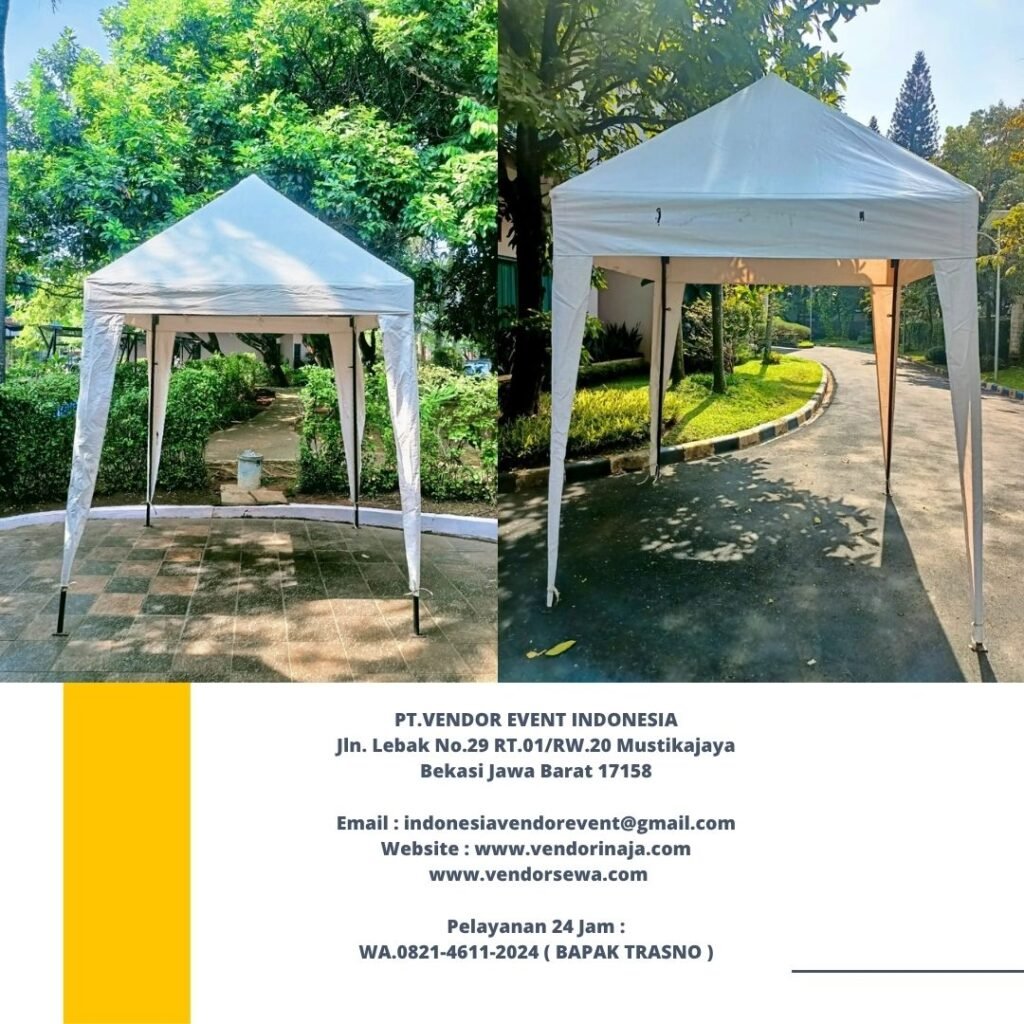 Rental Bazar Tent Putih Ukuran 2x2m Jakarta