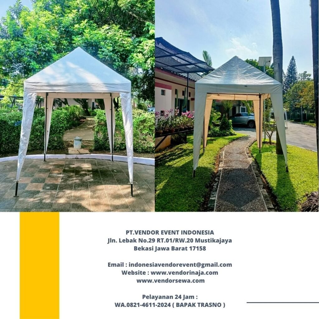 Rental Bazar Tent Putih Ukuran 2x2m Jakarta