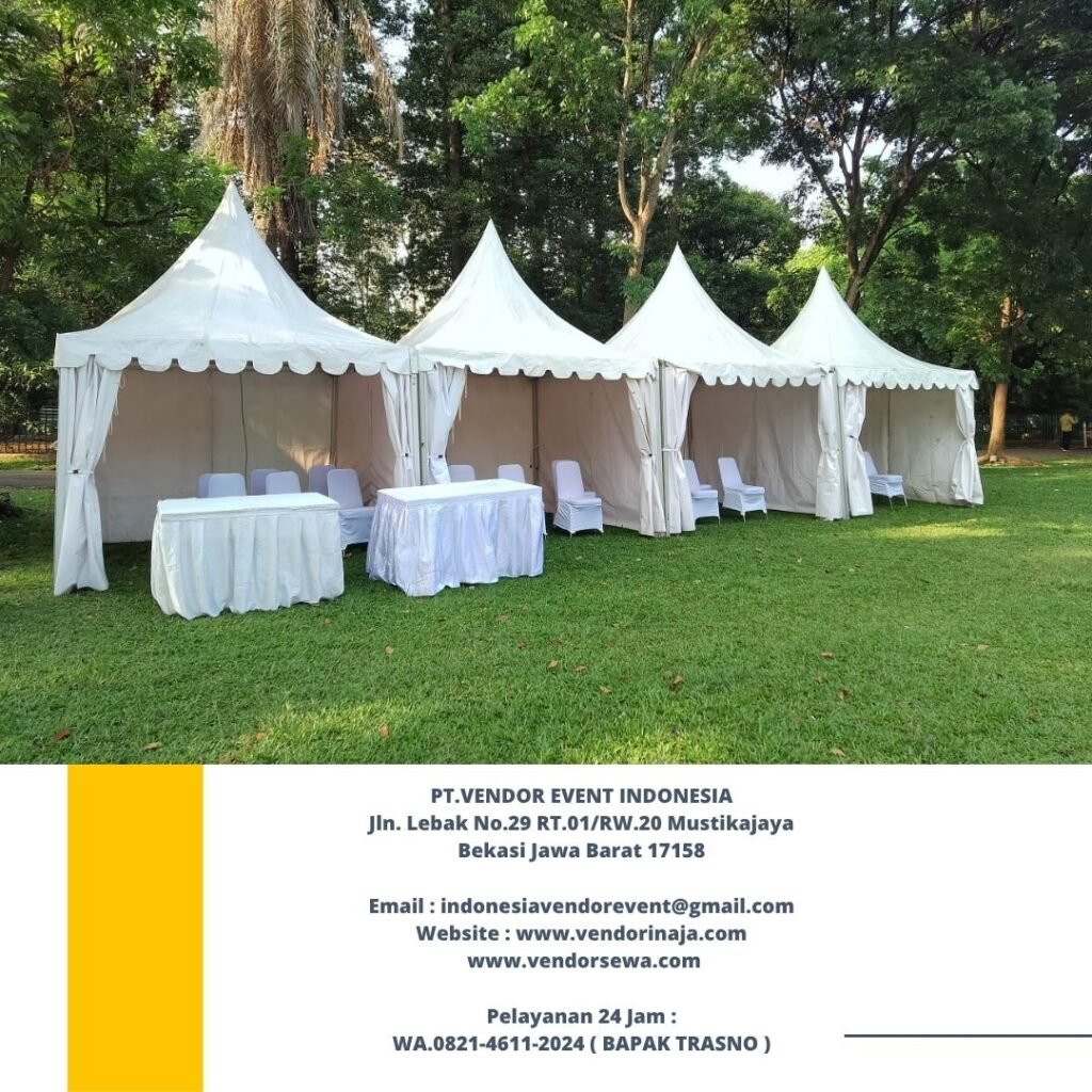 Rental Tenda Cafe atau Bazar Dan Sarnafil Atau Tenda Kerucut Jakarta